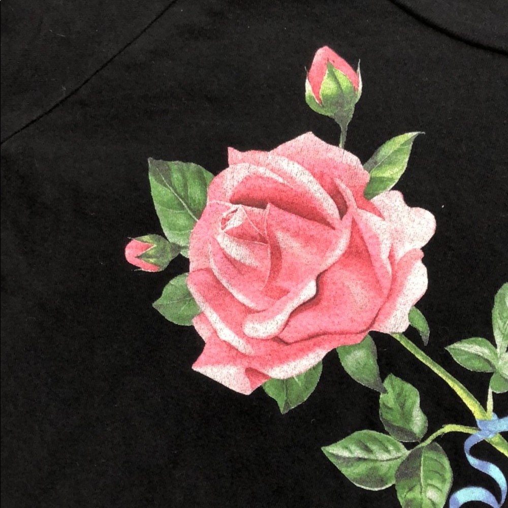 Wildfox Rose Heart Distressed Graphic Pullover - Picture 5 of 8
